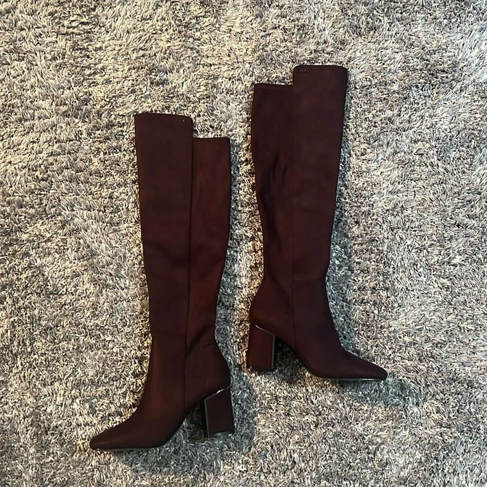 DKNY CHOCOLATE BROWN OVER THE KNEE BOOT - NEW - Picture 5 of 13